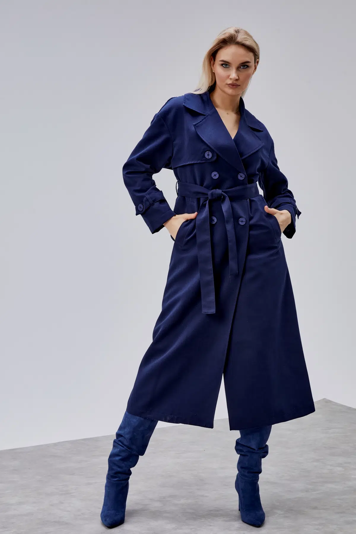 Oversize Rüzgarlık Detaylı Trençkot XS-S-M-L-XL-XXL